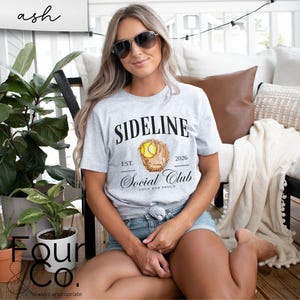 Softball Mama Shirt, Sideline Social Club Tee image 3