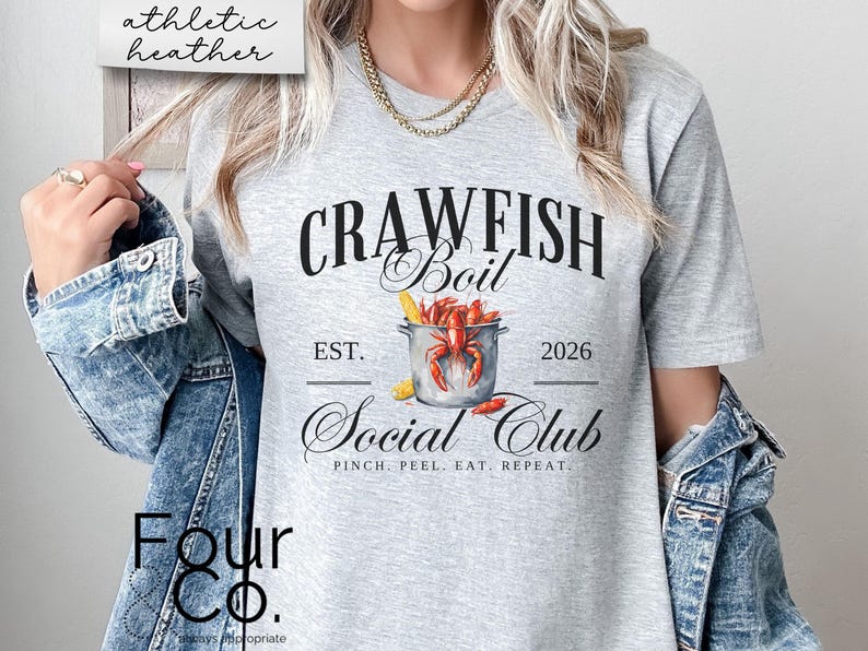Crawfish Boil Shirt, Langusten Shirt, Crawfish Social Club Shirt Bild 4