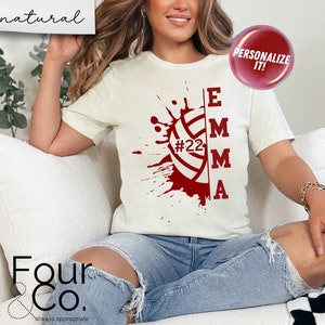 Personalized Volleyball Shirt, Custom Volleyball Mom Shirts