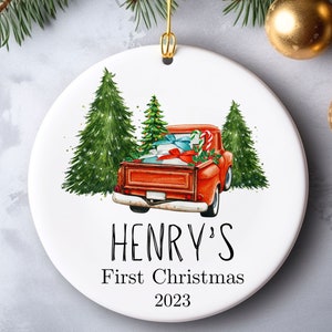 Personalized Baby&#39;s First Christmas Ornament, Ornament for Baby, Christmas Ornament for Baby, Baby&#39;s First Christmas Gift
