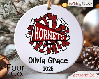 Cheer Team Christmas Gift, Cheer Coach Gift, Cheerleader Christmas Ornament
