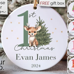 Baby&#39;s First Christmas Ornament, Personalized First Christmas Ornament, Custom Baby Ornament 2023, New Baby Girl Gift, New Baby Boy Gift