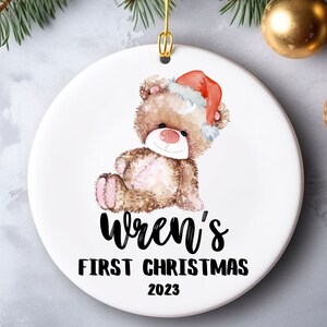 Personalized Baby&#39;s First Christmas Ornament, Ornament for Baby, Christmas Ornament for Baby, Baby&#39;s First Christmas Gift