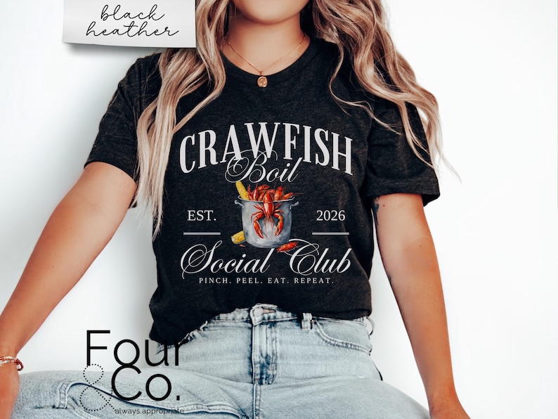 Crawfish Boil Shirt, Langusten Shirt, Crawfish Social Club Shirt Bild 1