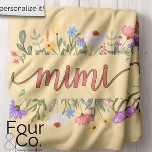 Mothers Day Blanket, Grandmother Blanket, Gift for Grandmother