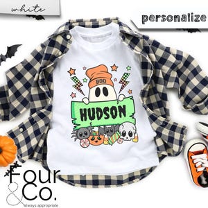 Personalized Halloween Boy Shirt, Halloween Name Shirt
