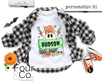 Personalized Halloween Boy Shirt, Halloween Name Shirt
