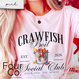 Crawfish Boil Shirt, Langusten Shirt, Crawfish Social Club Shirt Bild 6