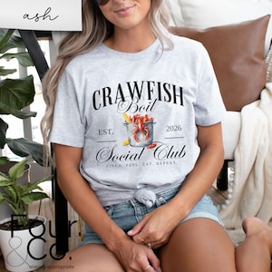 Crawfish Boil Social Club T-Shirt, Cajun Shirt Bild 4