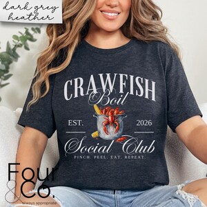 Crawfish Boil Social Club T-Shirt, Cajun Shirt Bild 8