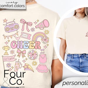 Custom Cheer Shirt, Personalized Cheer Mom Shirt, Cheerleading Shirt