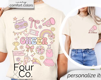 Personalisiertes Cheer Shirt, personalisiertes Cheer Mom Shirt, Cheerleader Shirt