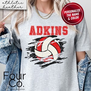 Personalized Volleyball Shirt, Custom Volleyball Mom Shirt