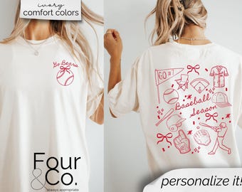 Custom Baseball Shirt, Baseball Mom Shirt, Baseball Sister Shirt