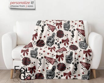 Cheer Blanket, Cheerleader Blanket, Cheer Mom Blanket