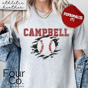 Personalized Baseball Name Shirt, Baseball Mom Shirt, Baseball Girlfriend