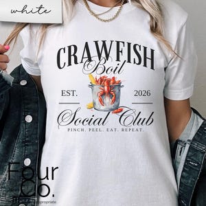 Crawfish Boil Social Club T-Shirt, Cajun Shirt Bild 2