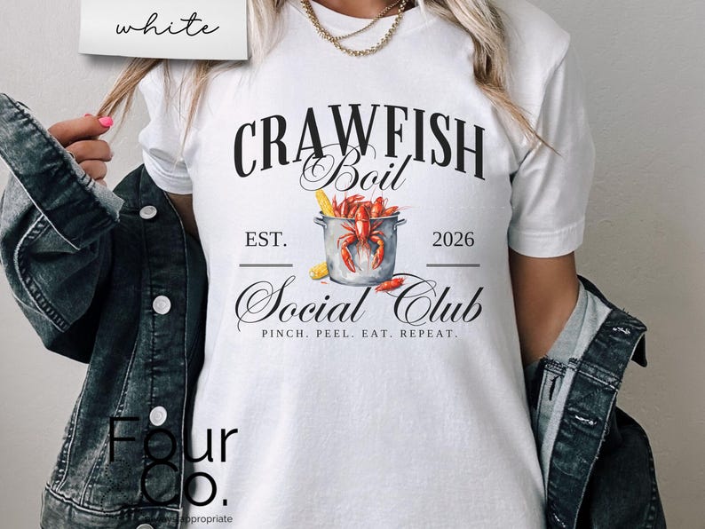 Crawfish Boil Social Club T-Shirt, Cajun Shirt Bild 2
