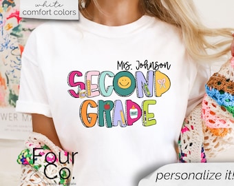 2nd Grade Teacher Shirt, Teacher T Shirt, Second Grade Teacher Shirt, Back to School