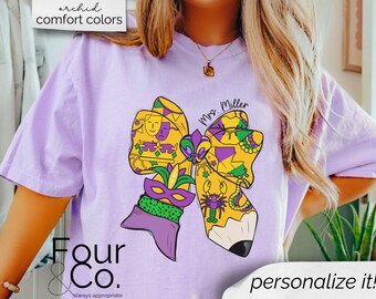 Camisa de maestro Mardi Gras, sudadera coqueta de maestro Mardi Gras