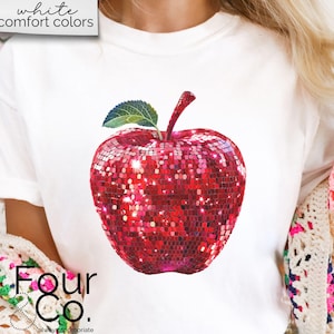 Disco Apple Shirt, Apple Teacher Shirt, Disco Teacher Shirt