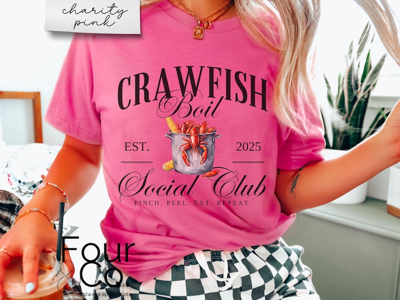 Crawfish Boil Shirt, Langusten Shirt, Crawfish Social Club Shirt Bild 7