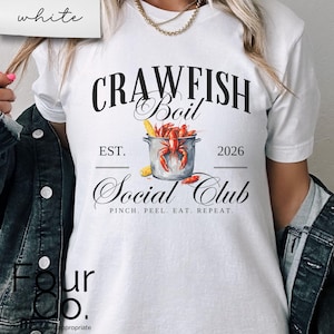 Crawfish Boil Shirt, Langusten Shirt, Crawfish Social Club Shirt Bild 3