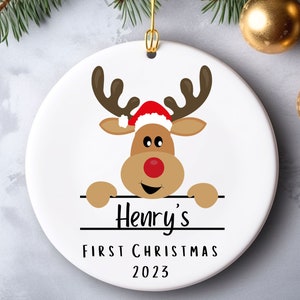 Personalized Baby&#39;s First Christmas Ornament, Ornament for Baby, Christmas Ornament for Baby, Baby&#39;s First Christmas Gift