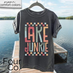 Camisa de verão, camisa do lago, vida no lago