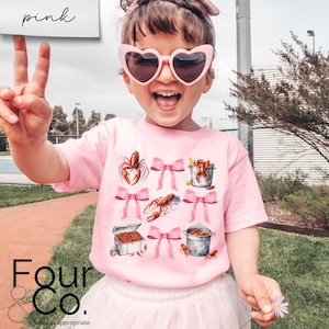 Toddler Crawfish Boil Shirt, Coquette Girl Tee