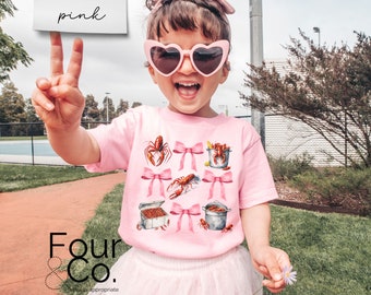 Toddler Crawfish Boil Shirt, Coquette Girl Tee