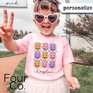Personalized Halloween Girl Shirt, Pumpkin Halloween Shirt