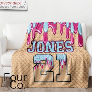 Manta de béisbol, regalos de béisbol, manta de béisbol personalizada