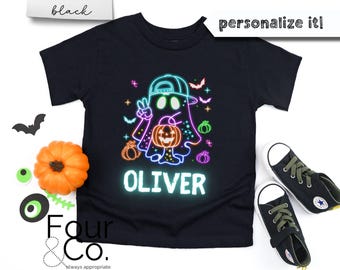 Personalized Halloween Boy Shirt, Halloween Name Shirt