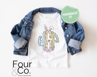 Chemise personnalisée pour tout-petits lapin de Pâques, t-shirt chasse aux œufs