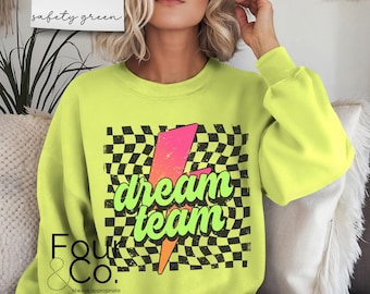 Maglietta Dream Team, Felpa Neon Teacher