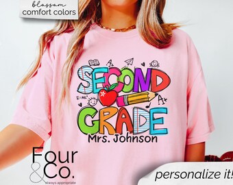 2nd Grade Teacher Shirts, Gift for 2nd Grade Teacher, Matching Teacher Shirts