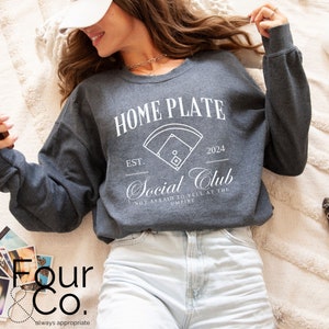 Baseball Social Club Sweatshirt, Home Plate Social Club Sweatshirt, Baseball Mom Shirt, Baseball Mama, Baseball Mom Tshirt, Social Club