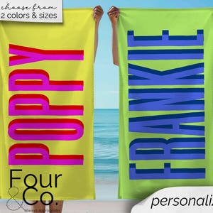 Kids Beach Towel, Beach Gifts, Summer Beach Towel, Pool Towel