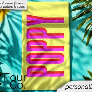 Personalized Beach Towel, Custom Beach Towel, Beach Towels