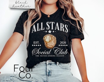 All Stars Baseball Social Club Tee, Never-Ending Season
