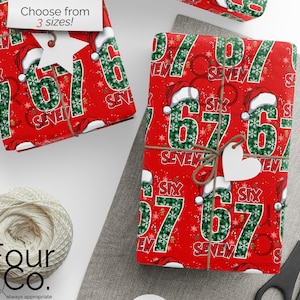 67 Julklappspapper, 6 7 Presentpapper