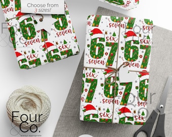67 Christmas Wrapping Paper, 6 7 Wrapping Paper