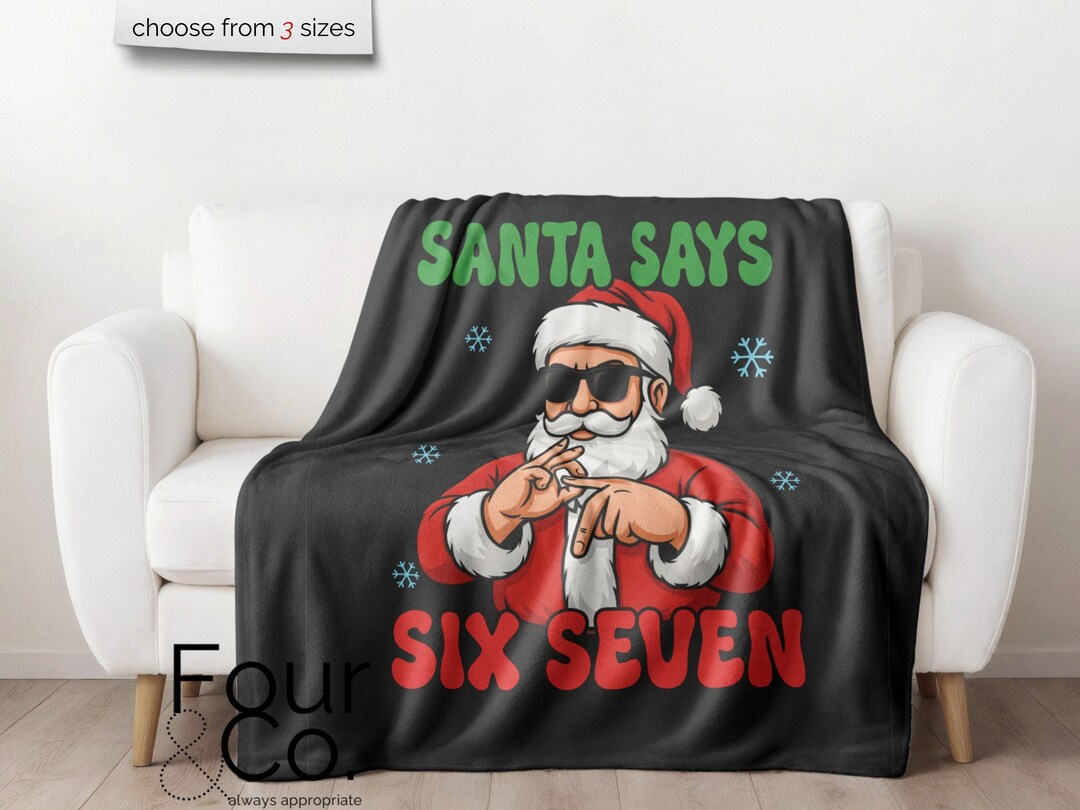 67 Christmas Blanket, 6 7 Blanket, Six Seven - Etsy