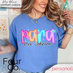 Custom Paraprofessional Shirt, Sped Aide Shirt, Teacher's Aide Shirt