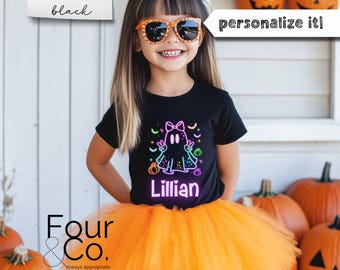 Personalized Halloween Girl Shirt, Halloween Name Shirt