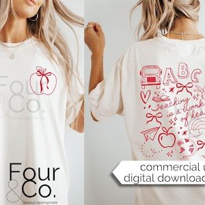 Lehrer-Shirt PNG, Lehrer-Shirt-Design, Lehren ist eine Arbeit des Herzens PNG