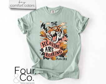 Camiseta "Los cielos rugen", camiseta "Salmos", camiseta "Escrituras"