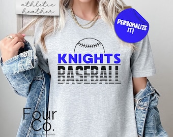 Custom Baseball Team Shirt, Personalized Baseball Mom Tee