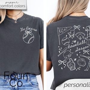 Custom Baseball Shirt, Baseball Mom Shirt, Baseball Sister Shirt
